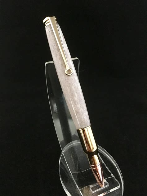Handmade Deer Antler Bullet Pen Montana Whitetail Shed Antler Desk Pen