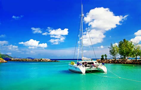 Catamaran Boat Hd Wallpapers Desktop And Mobile Images And Photos