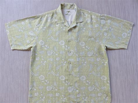 Silk Hawaiian Shirt Kahala Aloha Shirt Tropical Paradise Paisley