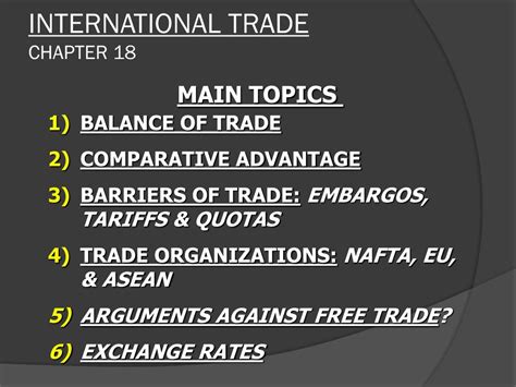🐈 Arguments For International Trade International Trade Arguments