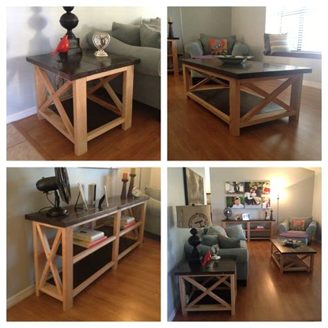 Ana White Rustic X Coffee Table End Table And Console Diy Projects