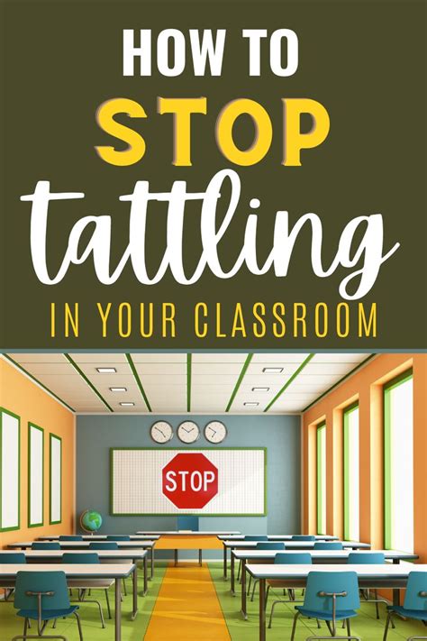 How To Stop Tattling In Your Classroom With One Easy Lesson Teaching Social Skills Easy
