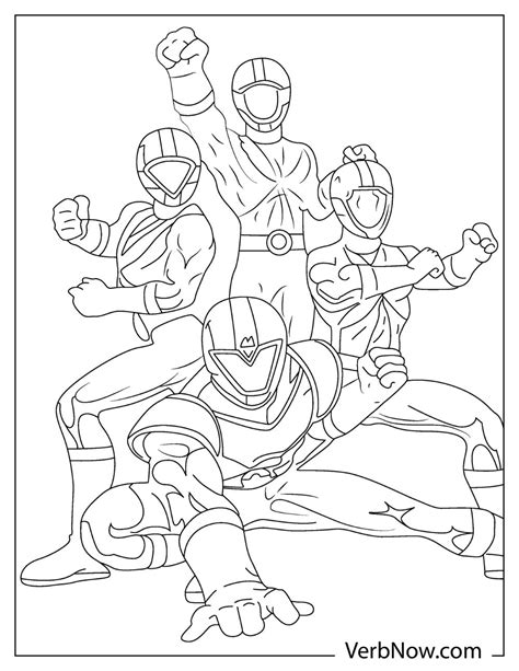 Free Power Ranger Coloring Pages And Book For Download Printable Pdf