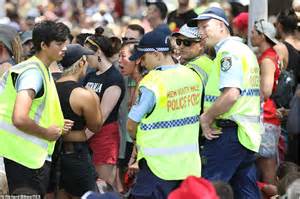 Naked Woman Arrested At The Invasion Day March Protesting Against The Date Of Australia Day