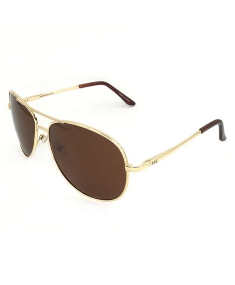 premium military sunglasses polarized protection classic aviator gold frame brown lens
