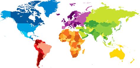 Mapa Del Mundo Mapa Del Mundo Siete Continentes Grafico Png Y Vector