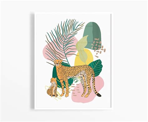 Jungle Art Print Botanical Wall Art Jungle Printable Jungle Etsy