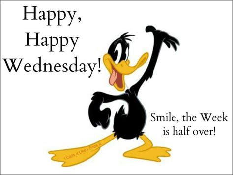 Happy Happy Wednesday Daffy Duck Weekday Quote Happy Wednesday