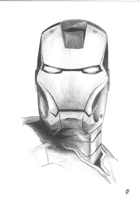 Iron Man Face Drawing At Explore Collection Of