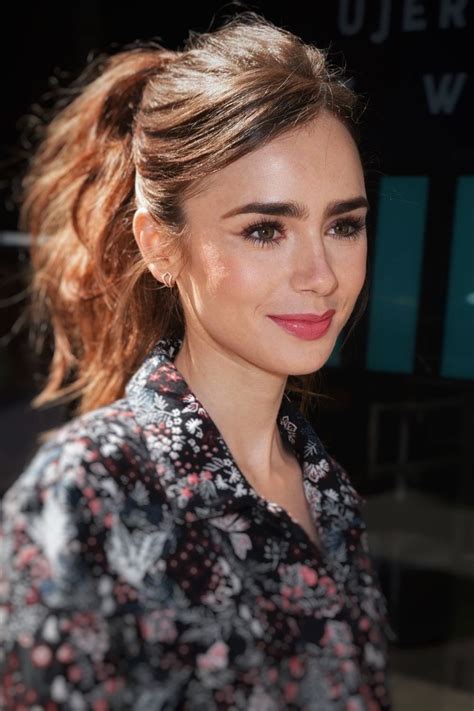 pin by claudia abigail on lily collins lily collins hair blonde haircuts hair makeup
