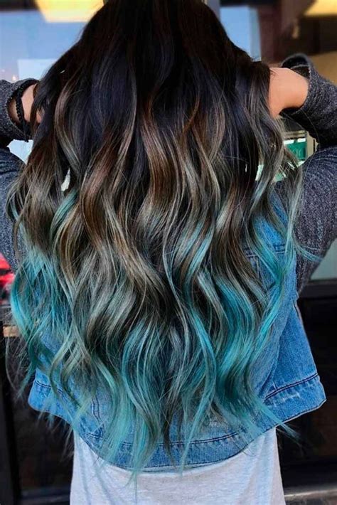 inspiring bold ombre hair colors ideas trend 2018 36 blue ombre hair hair styles teal hair