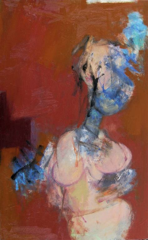 Nude With Rust Background Painting By Fred Smilde Saatchi Art