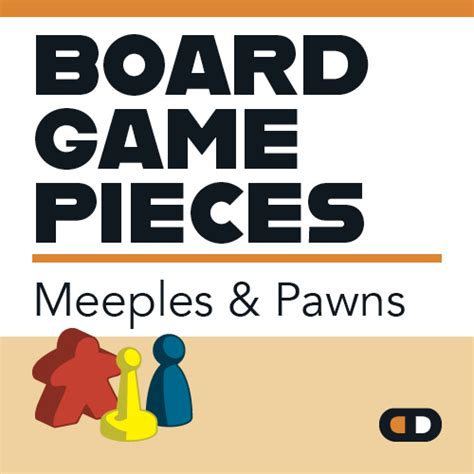 Board Game Pieces Meeples And Pawns