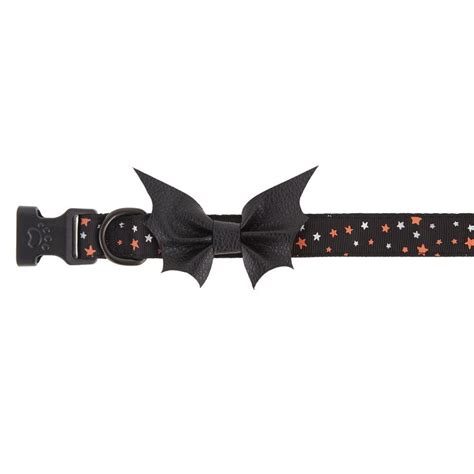 Thrills And Chills Halloween Bat Wings Dog Collar Size X Large