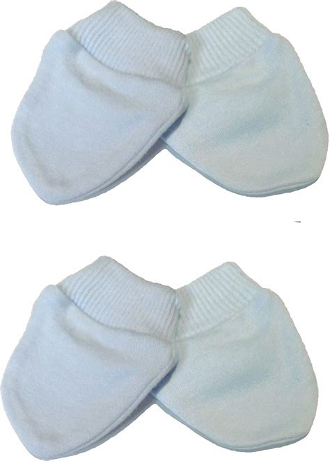 No more beloved felines scratching the sofa again! 4 Pairs Baby Anti Scratch Mittens with Wrist Cuffs Blue ...