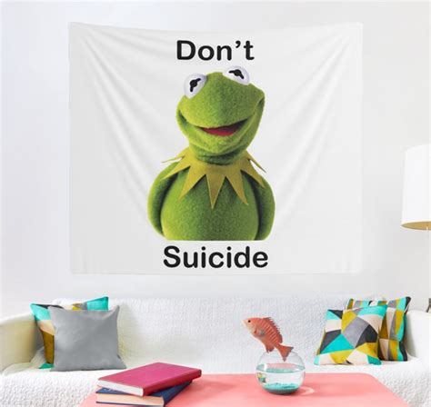 Dont Kermit Suicide Meme Tapestry College Room And Hostel Dorm Decor
