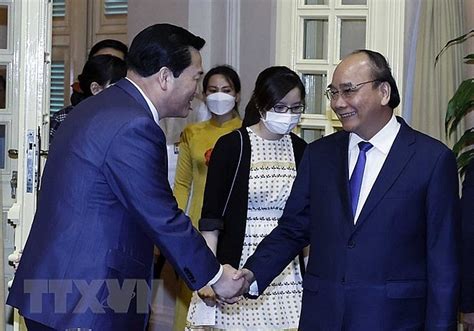 President Nguyen Xuan Phuc Hosts Korea Vietnam Economic And Cultural Association Vietnam Times