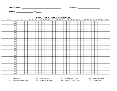 Employee Monthly Attendance Sheet Template Excel Excel Templates