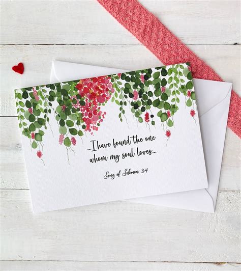 Christian Anniversary Card Christian Love Cards Bible Etsy