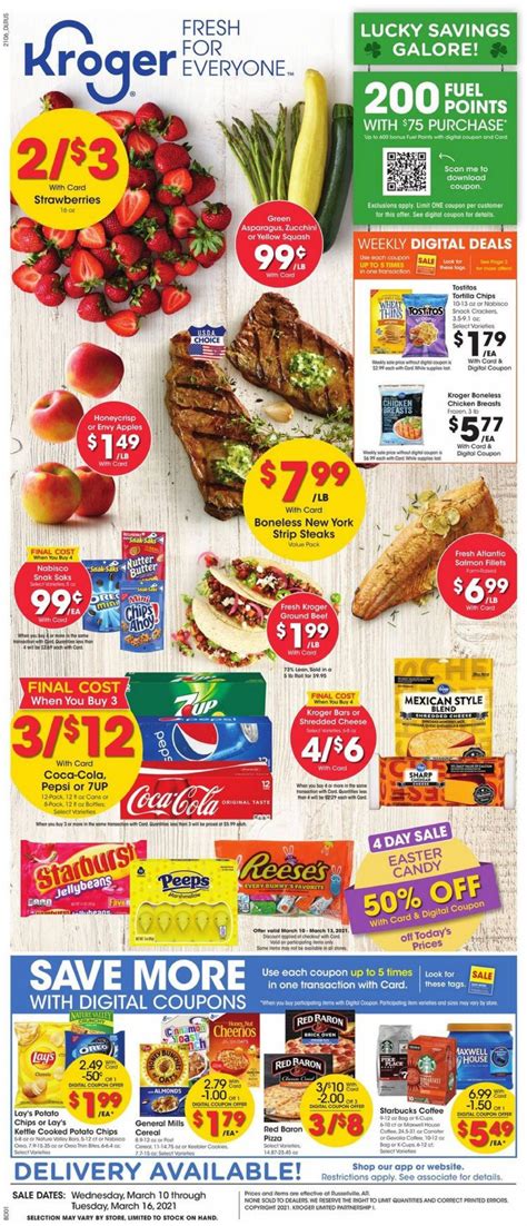 Kroger Weekly Ad Online (10/03/2021 - 16/03/2021) | Kupino.com Weekly