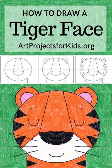 Learn How To Draw A Tiger Face With An Easy Step By Step Pdf Tutorial