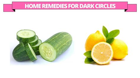 How To Get Rid Of Dark Circles With Cucumber And Lemon Youtube