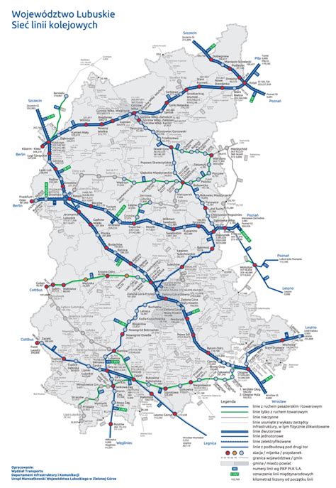 Mapa Linii Kolejowych W Polsce