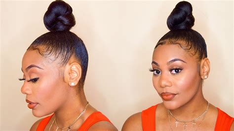 Quick And Easy Top Knot Bun Baby Hair Tutorial Youtube