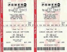 Image result for photo of texas powerball ticket