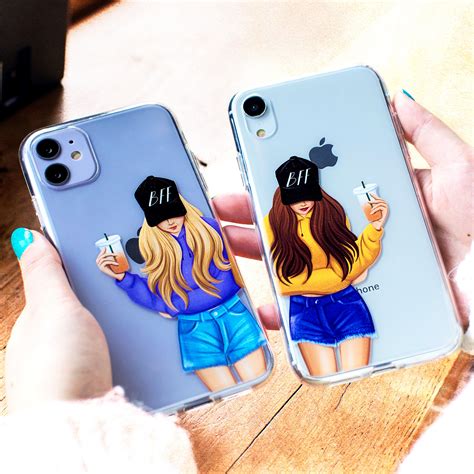 Phone Couple Cases Cute T Bf Bff Best Friends Iphone 11 Covers Xr Fashion Girls Iphone