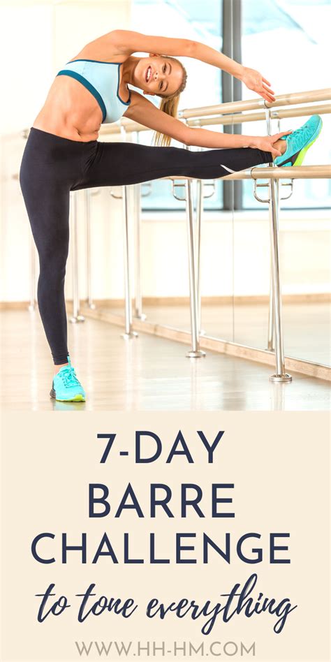 7 Day At Home Barre Workout Plan And Challenge Start This Challenge