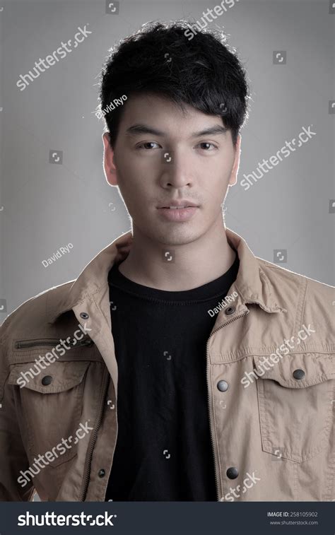 Portrait Handsome Asian Male Model Stock Photo 258105902 Shutterstock