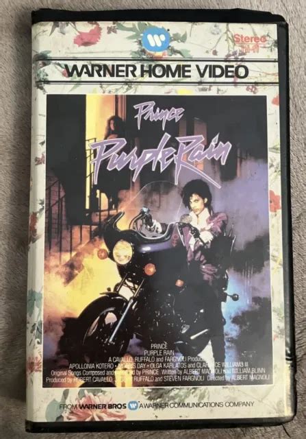 Prince Purple Rain Vhs Video Cassette Tape Warner Brothers Big Box 80s