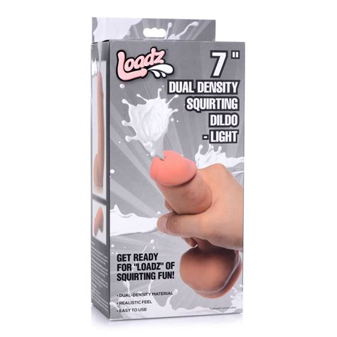 Loadz 7 Dual Density Squirting Dildo Vanilla Sex Toy Hotmovies