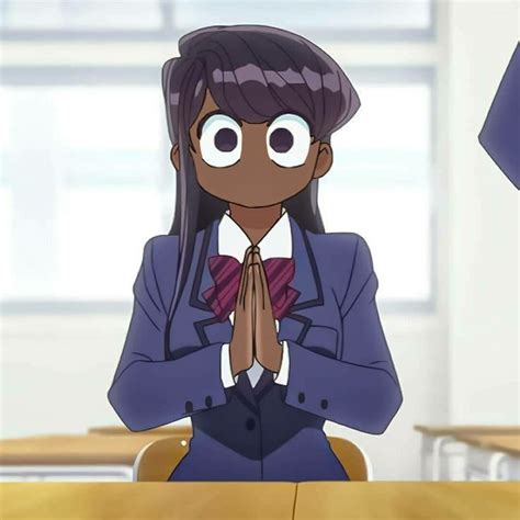 komi can t communicate dark skinned anime icon komi san pfp edit strong female characters black
