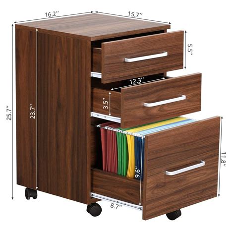 You can buy metal file cabinets, wood file cabinets, plastic cabinets at great prices. DEVAISE 3 Drawer Lateral Wood Mobile Filing Cabinet ...