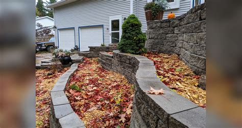 Some types of brick edging have a scalloped edge. Menars Landscape Brick - Two Step Landscape Block Stairs ...