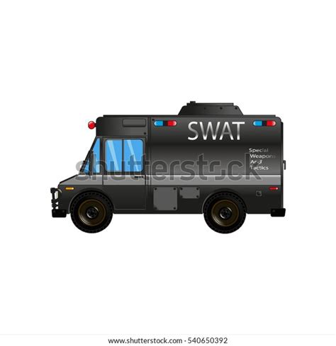 Swat Truck Police Bus Car Special Stock Vector Royalty Free 540650392