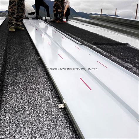 On Site Installation For Standing Seam Aluminum Roofing Sheets China