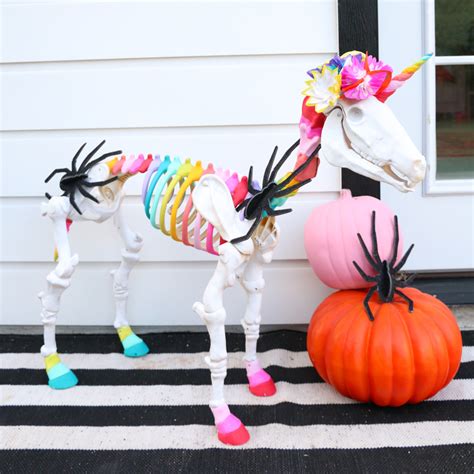 Unicorn Skeleton Halloween Decoration