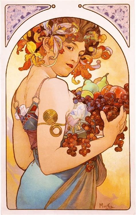Beautiful Woman 2 Vintage French Nouveau France Poster Mucha Art Advertisement Mucha Art