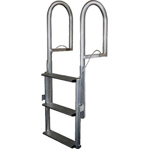 Jif Marine 5 Step Aluminum Retractable Dock Lift Ladder Djx5