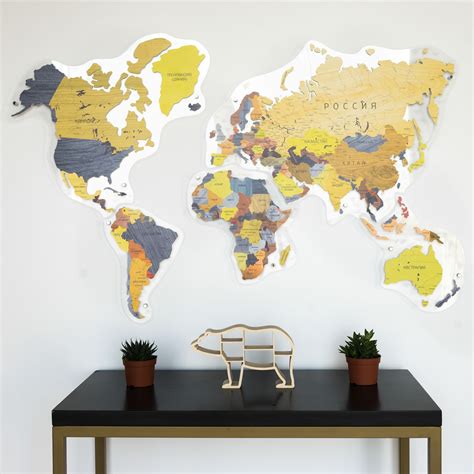 Colorful World Map Wall Decor By Gadenmap Wandtattoo Weltkarte The