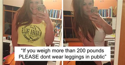What Women Over 200 Lbs Shouldn’t Wear In Public This Girl Has The Perfect Answer 9gag