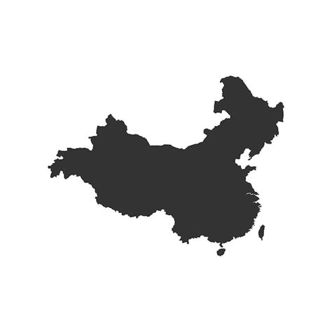 Premium Vector China Map Isolated On White Background Vector Illustration