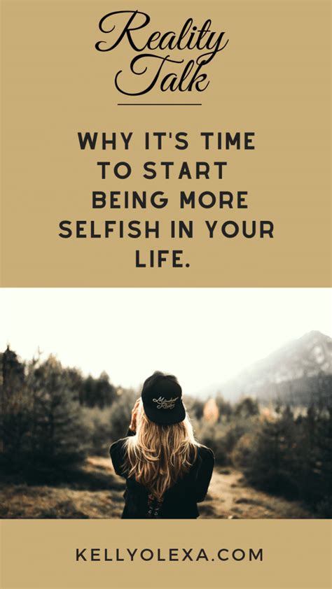Why You Have To Start Being More Selfish ~