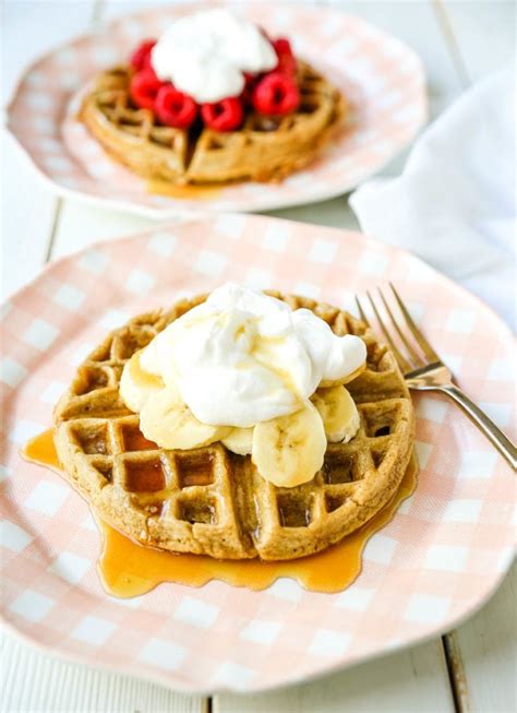 Healthy Gluten Free Banana Oat Waffles Modern Honey