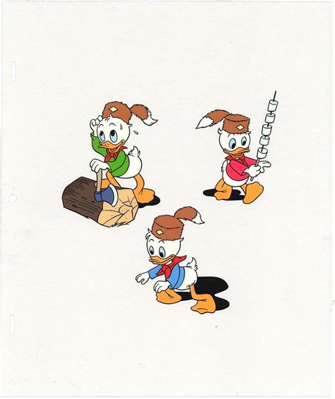 Disney Duck Tales Animation Model Cel Huey