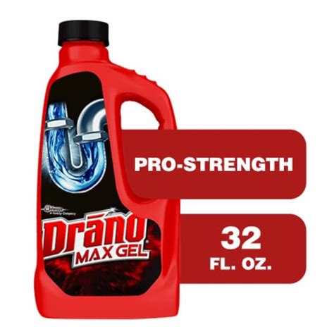 Drano Pro Strength Max Gel Clog Remover Drain Cleaner 32 Fl Oz Fry