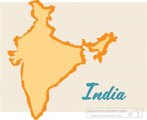 Country Maps Clipart Photo Image India Country Map Clipart 211